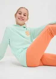 Caprileggings för barn i ekologisk bomull med stretch (2-pack), bonprix