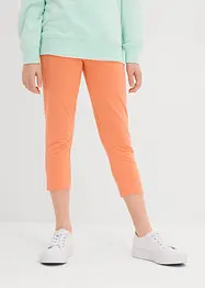 Caprileggings för barn i ekologisk bomull med stretch (2-pack), bonprix
