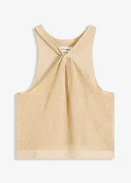 Stickat linne med glittrande effekt, bonprix