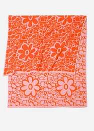 Handduk med jacquardblommor, bonprix