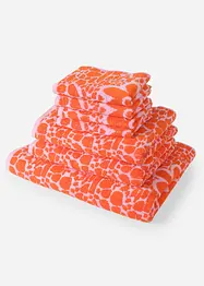 Handduk med jacquardblommor, bonprix
