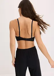 Vadderad bralette utan bygel med ekologisk bomull (2-pack), bonprix