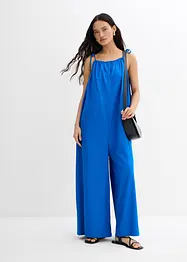 Jumpsuit i linne och viskos, bonprix