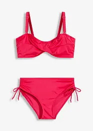 Balconettebikini i glansigt material (2 delar), bonprix