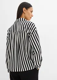 Skjortblus i fin satin, bonprix