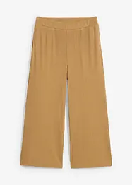 Ribbstickad jerseybyxa med bekväm midja, bonprix