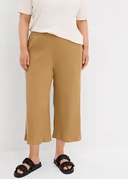 Ribbstickad jerseybyxa med bekväm midja, bonprix
