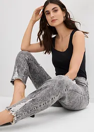 Mom jeans med destroyed-effekter, bonprix