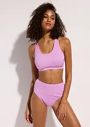 Ribbstickad bikini med BH-topp (2 delar), bonprix