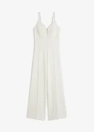 Jumpsuit med spets och smala axelband, bonprix