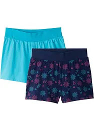 Jerseyshorts i ren ekologisk bomull för barn (2-pack), bonprix