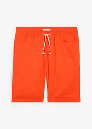 Dra på-shorts i linneblandning, Regular Fit, bonprix