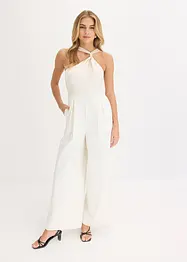 Jumpsuit med satin, bonprix