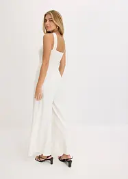 Jumpsuit med satin, bonprix