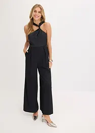 Jumpsuit med satin, bonprix
