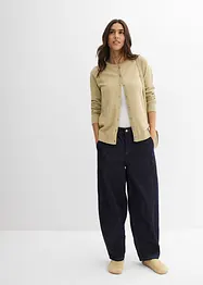 Cardigan med rund halsringning, bonprix