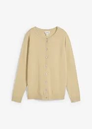 Cardigan med rund halsringning, bonprix