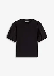Topp med spetsärmar, bonprix