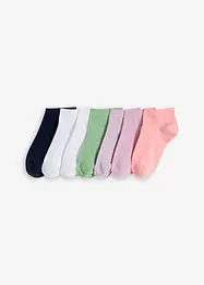 Korta strumpor med ekologisk bomull (7-pack), bonprix