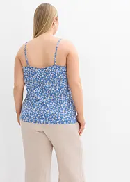 Blommigt linne i mjuk viskos, bonprix