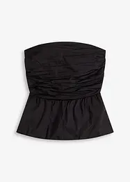 Ärmlös blus med ballongformad nederkant, bonprix
