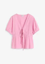 Blus med knytband, bonprix