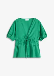 Blus med knytband, bonprix