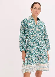 Klänning i linnelook, bonprix