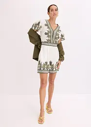 Jumpsuit med lin, bonprix