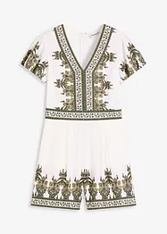 Jumpsuit med lin, bonprix