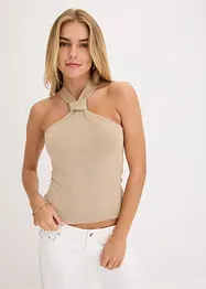 Halternecklinne med mjuk viskos, bonprix