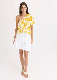 Blus i one-shoulder-modell av viskos med struktur, bonprix