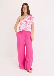Blus i one-shoulder-modell av viskos med struktur, bonprix