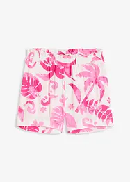Mönstrade shorts i viskos med struktur, bonprix