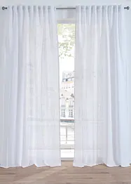 Gardinlängd med linnelook, normal och extra bred (1-pack), bonprix