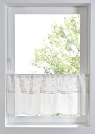 Cafégardin av ekologisk bomull med broderi, bonprix