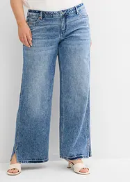 Loose Straight Jeans Mid Waist, Low Stretch, bonprix