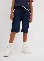 Jeansshorts i sweatmaterial, Regular Fit, bonprix