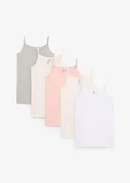 Undertröja (5-pack) med ekologisk bomull, bonprix