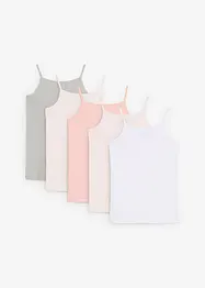 Undertröja (5-pack) med ekologisk bomull, bonprix