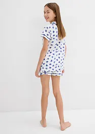 Pyjamas med shorts (set i 2 delar) med ekologisk bomull, bonprix