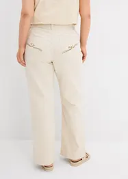 Wide Leg Jeans Mid Waist, med bekväm midja, bonprix