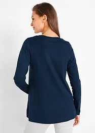 Långärmad topp i ren bomull, bonprix