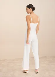 Jumpsuit med spets och smala axelband, bonprix