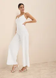 Jumpsuit med spets och smala axelband, bonprix