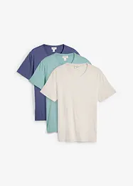 V-ringad T-shirt (3-pack), bonprix