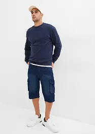 Jeansshorts med cargofickor, Relaxed Fit, bonprix