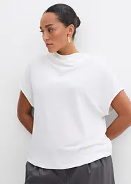 Blustopp i kräppat material med struktur, bonprix