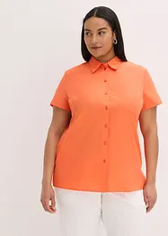 Kortärmad poplinblus, bonprix