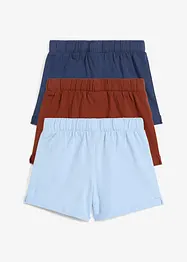Jerseyshorts i ren ekologisk bomull för bebisar (3-pack), bonprix